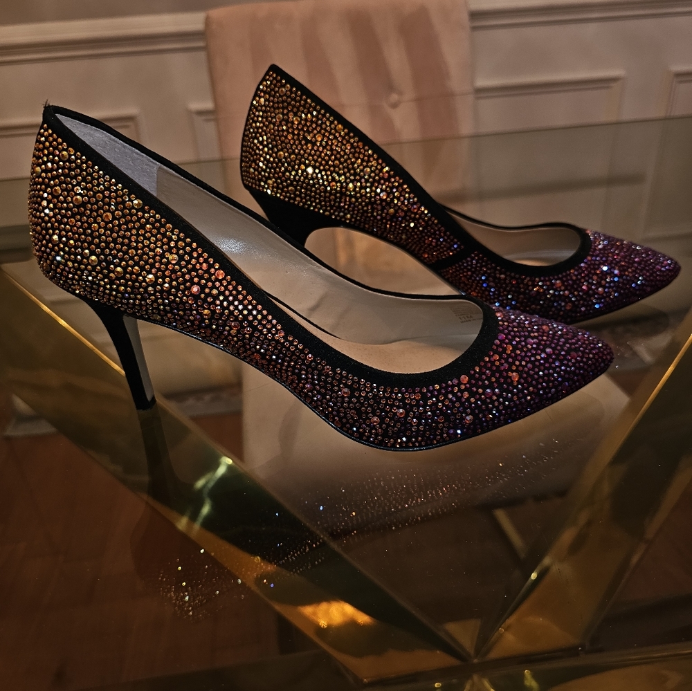 I.N.C Glittery Ombre Heels INC International Concepts kitten heels